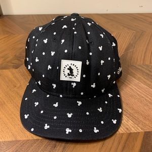 Disney Mickey Mouse silhouette pattern baseball hat SnapBack adjustable